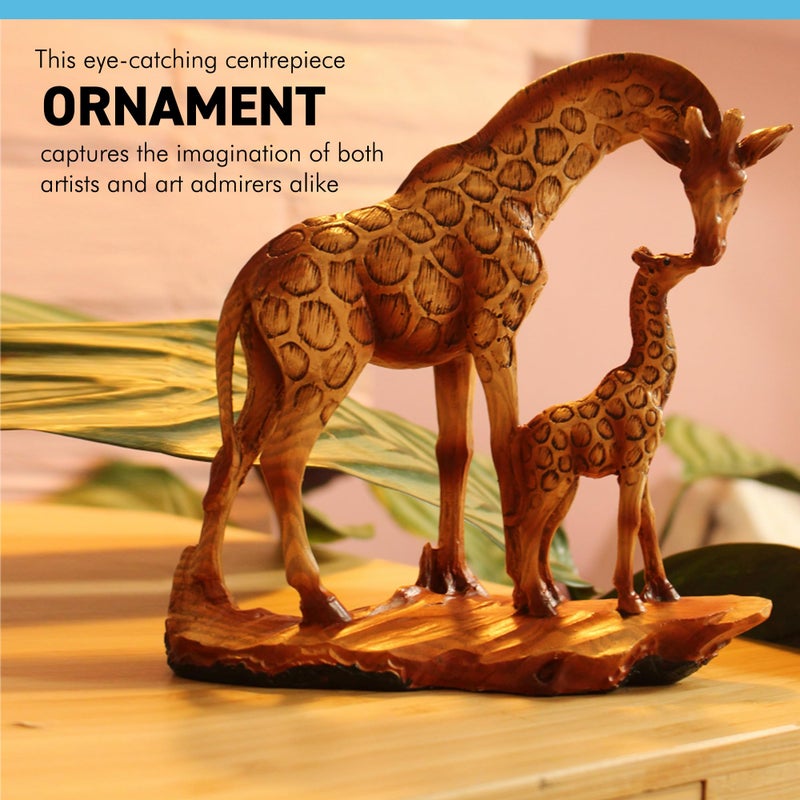 Thorness Free Standing Graceful Giraffe and Calf Decorative Ornament - Image 2